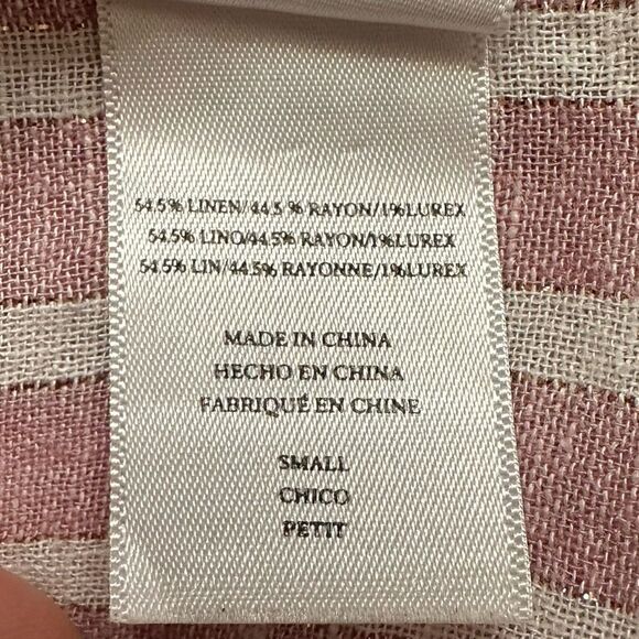 Rails Linen Blend Sydney Stripe Button Down Shirt - Picture 11 of 13